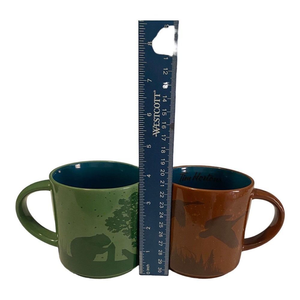 Pair Of 2017 Limited Edition Tim Hortons #17 Beaver & Geese Mugs - Picture 16 of 16